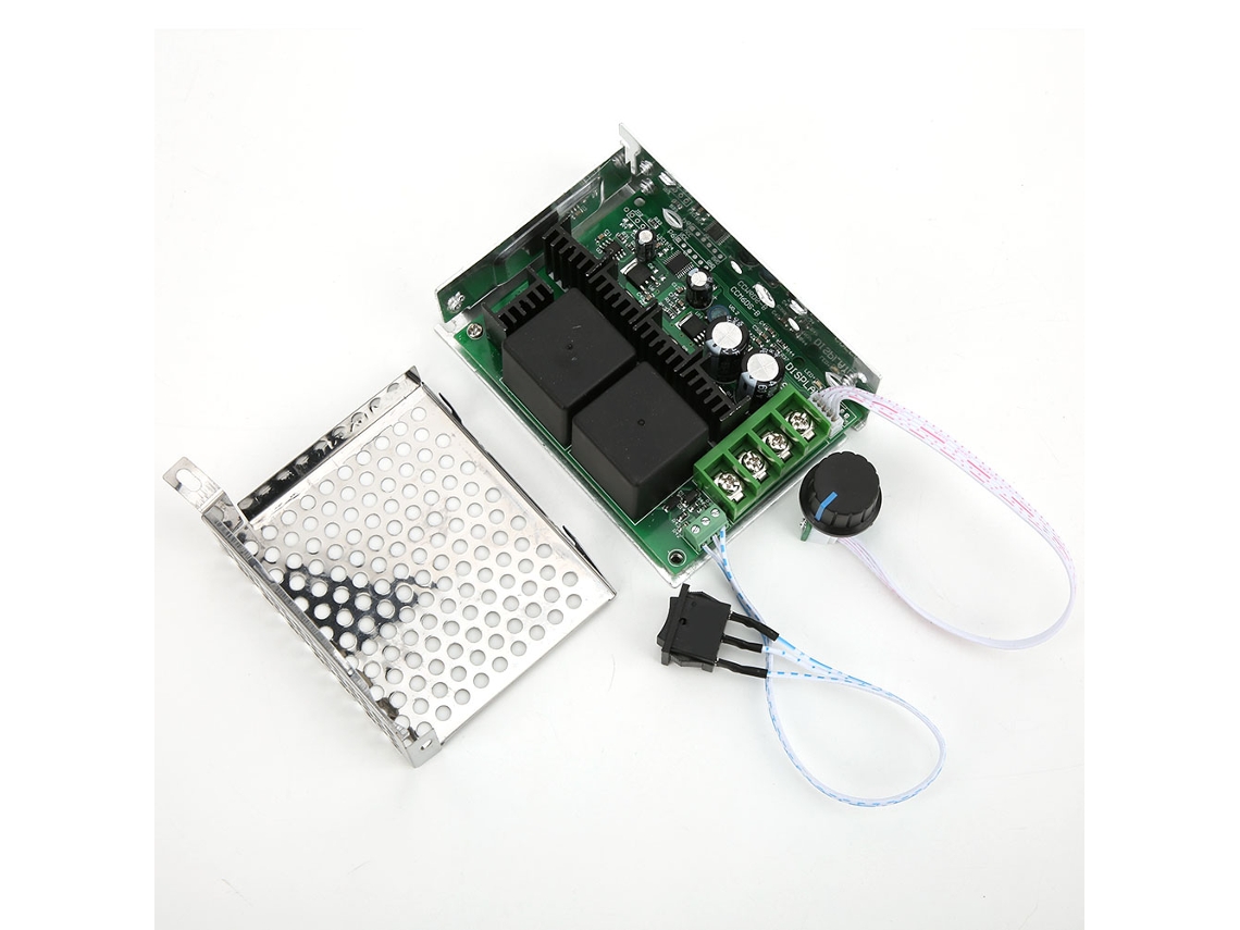 Controlador De Velocidad Para Motor De Cc De 10v-50v 40a Con Control Reversible Pwm Y Regulador.