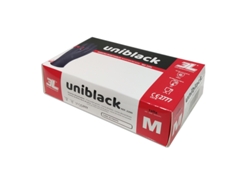 Guantes 3L INTERNACIONAL De Nitrilo Uniblack 100 Uds (Talla M)