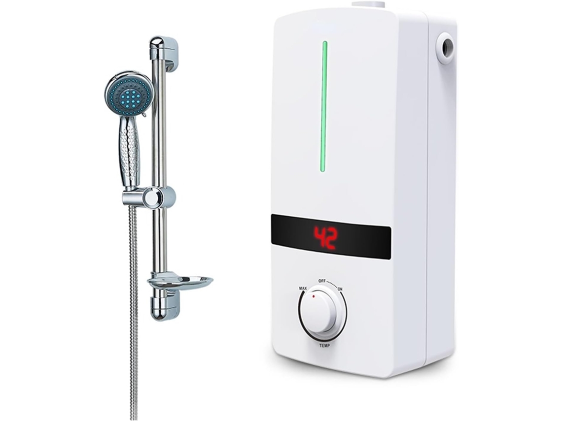 Mini Taille Chauffe-eau Électrique En Plastique Mural Bouton Controle Ipx4 Instantáneo
