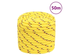Cuerda De Barco Polipropileno Amarillo 18 Mm 50 M