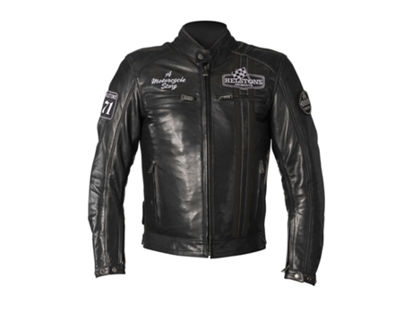 Abrigo para Hombre HELSTONS (M - Cuero - Negro)