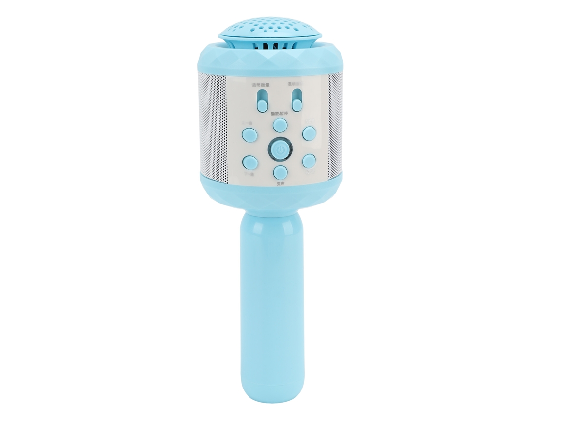 2026 Micrófono Inalámbrico Bluetooth Profesional Para Niños Cute Microfono Móvil Azul