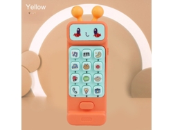 Teléfono móvil para bebés con luz y sonido Hexinyigjly Educativo, Prótesis dentales, Desarrollo cerebral Naranja