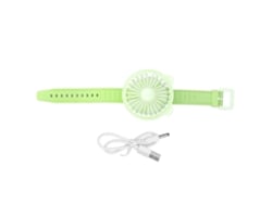 Rebe-ventilador De Muñeca Portátil Com Carga Usb Orelhas De Urso Bonito Cool Pequeno Brazalete Verde