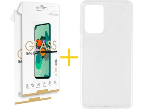 Kit Funda + 2 Protectores de Pantalla Samsung Galaxy A52 4G SKYHE Liso (Transparente)
