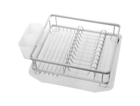 Escurreplatos Aluminio C/Portacubiertos Y Bandeja