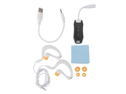 Reproductor Mp3 De 8 Gb Resistente Al Agua Ipx8 Con Auriculares Para Natación, Buceo Y Correr - Negro