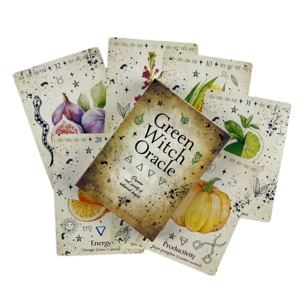 Cartas Del Oráculo De La Bruja Verde: Desvelando Los Verdaderos Secretos De La Magia Natural En Un Juego De Cartas Del Tarot