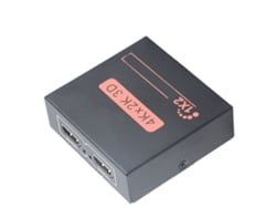 Divisor De Interface Multimídia Hd 1 Entrada 2 Saídas Extensor Para Monitores Tvs Lcd Computadores Plug Ue 100‑240v
