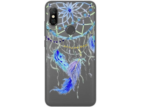 Carcasa Xiaomi Redmi Note 6 Pro TUMUNDOSMARTPHONE Plumas Multicolor
