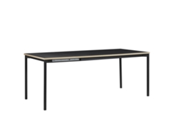 Mesa de comedor BELIANI Avis de MDF Negro 90x190x76
