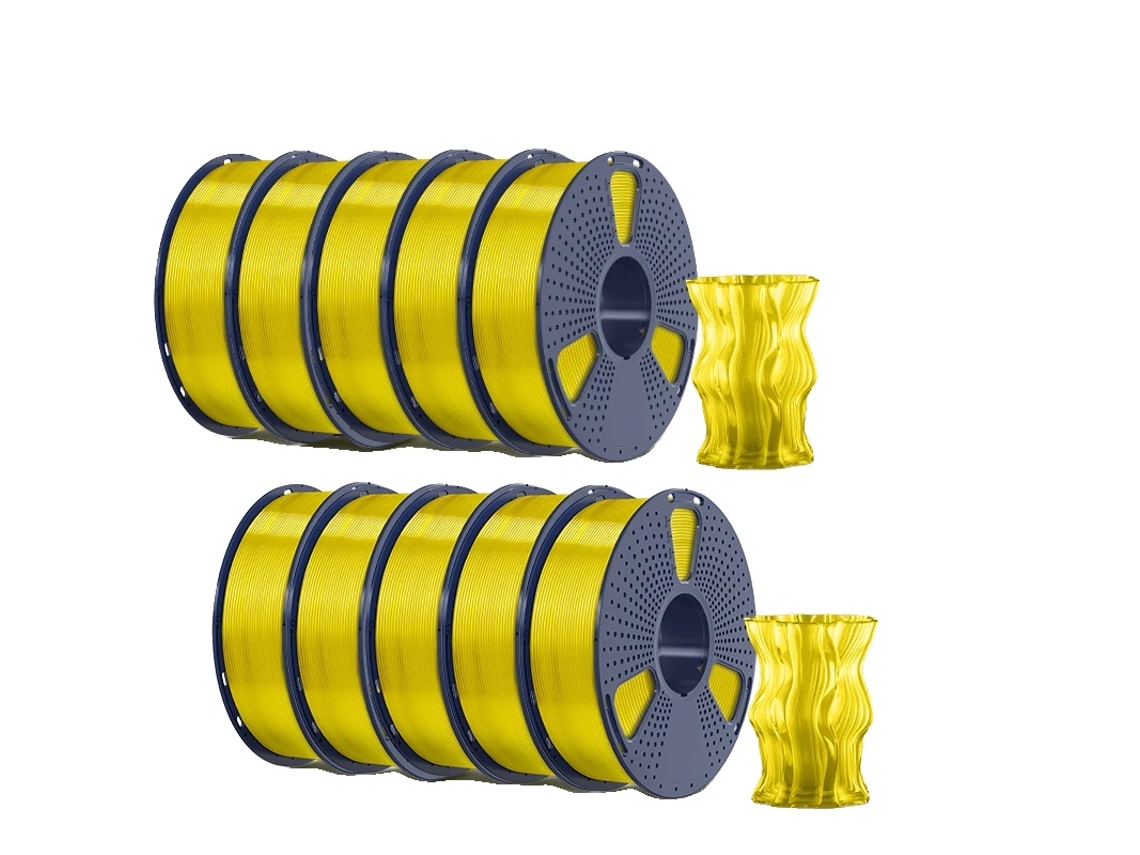 Filamento para impresora 3D, alta resistencia, bajo consumo de alambre, amarillo claro PETG OEM