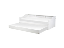 Cama con somier BELIANI Edern de Madera de pino Blanco 193x204x66