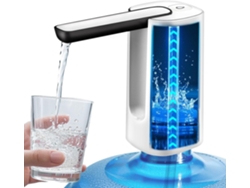 Bomba De Garrafa De Água Dobrável Usb Bomba De Garrafa De Água Elétrica Dispensador De Água Para Casa Office Branco GERTIZ