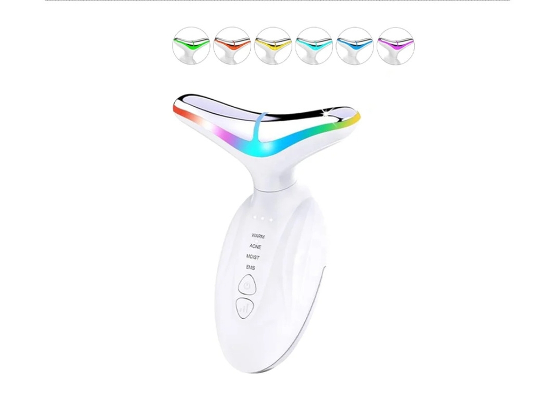 Masajeador facial eléctrico con microcorriente, 4 modos, bipolar, para cabeza, rostro y cuello, Yizhood