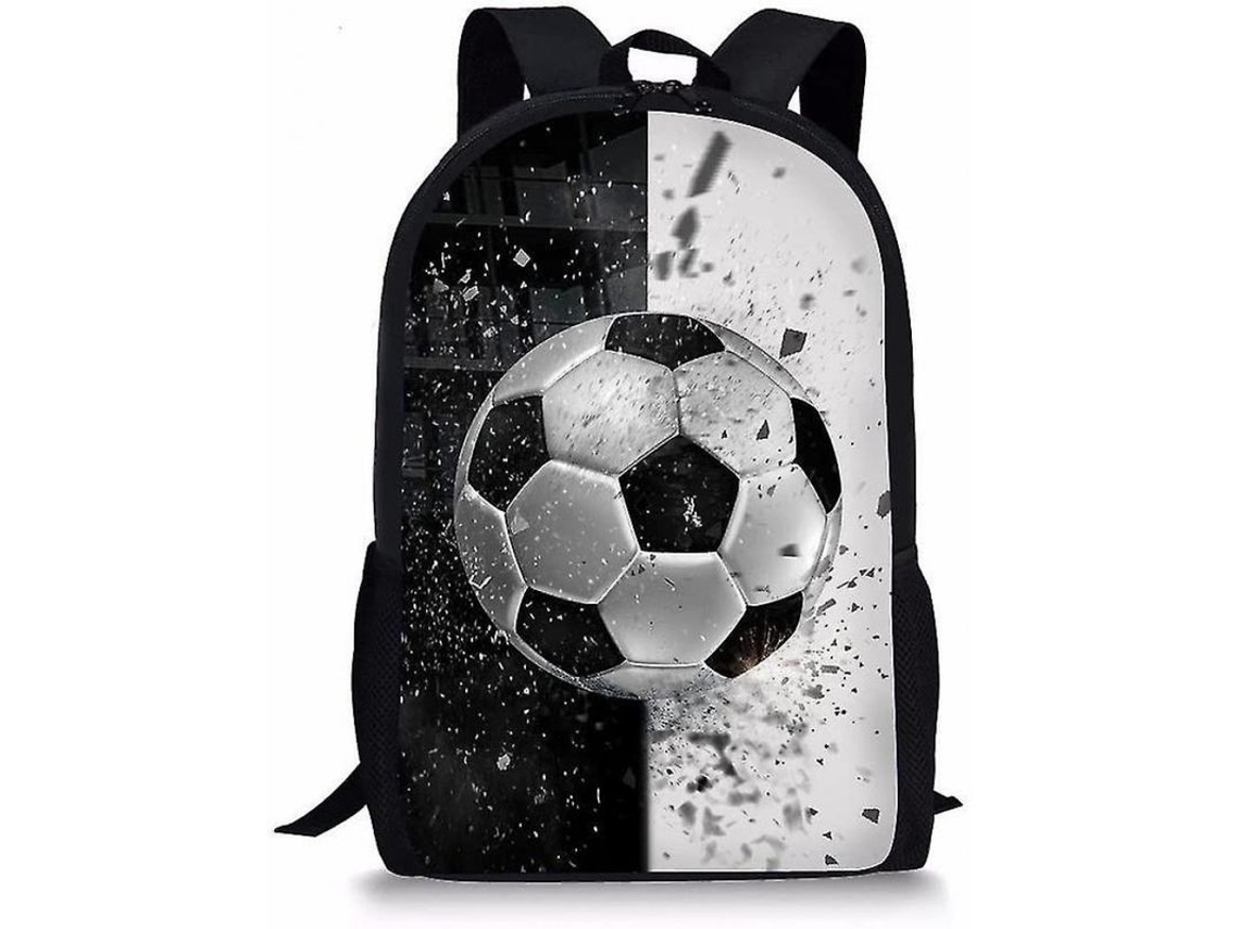 2026-mochila Escolar Para Niños 6-15 Años Con Diseño De Fútbol 3d, Poliéster 300d, Ajustable Y Cómoda