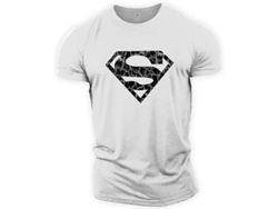 Camiseta De Treino Superman Vascular Gym De Algodão 100% Ajuste Confortável Tamanho S-xxl