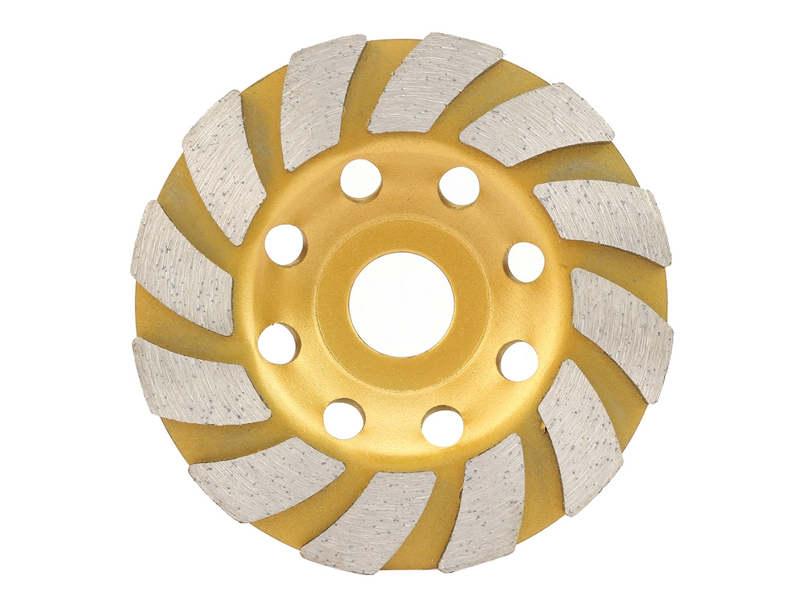 Disco De Corte E Polimento Em Copo Com Segmentos De Diamante 100x20mm Para Concreto Mármore Granito