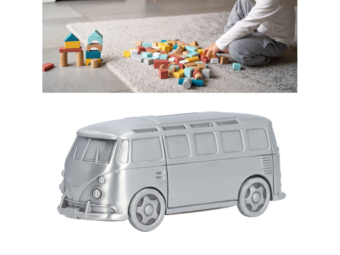 Bonita Hucha Con Forma De Autobús Para Niños, Caja De Ahorros Decorativa