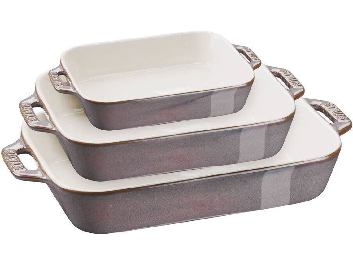 Bandeja para Asar STAUB (Gris - Cerámica)
