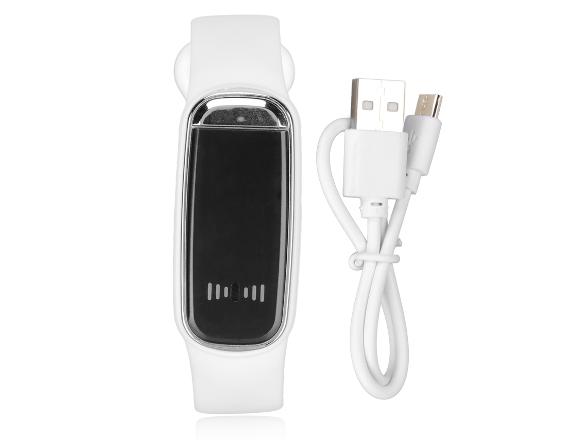 Elegante Reloj Digital Led Recargable De 12/24 Horas Para Hombre Y Mujer, Color Blanco.