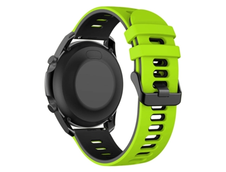 Correa de Silicona bicolor 22mm para Samsung Galaxy Watch3 45mm/Huawei Watch 3/Garmin Forerunner 255/Apex 46mm - cal/negro
