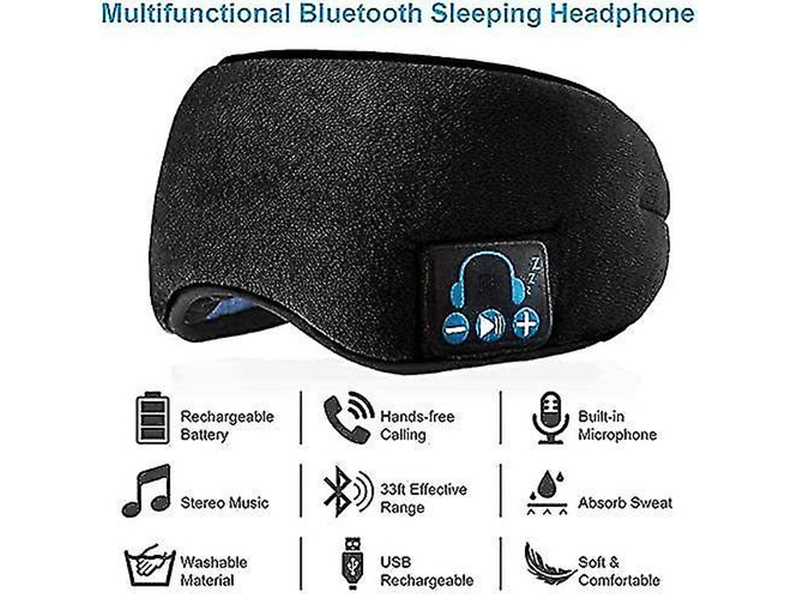 Auriculares para dormir Bluetooth Diadema Auriculares inalámbricos para  dormir Maskblack