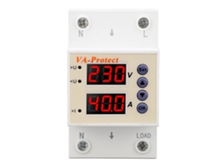 Protector De Voltaje Ajustable De 63 A Con Reinicio Automático Y Pantalla Digital Para Uso Doméstico.