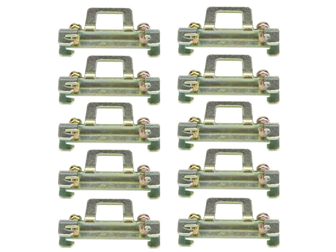 10 Abrazaderas De Montaje Para Riel Din De 35 Mm (modelo Metálico 11)