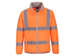 Forro polar ecológico de alta visibilidad: comodidad y sostenibilidad. Naranja / 4XL