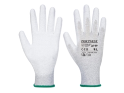 Guante Antiestático Con Palma De Pu - Protección Y Precisión Gris / Xl