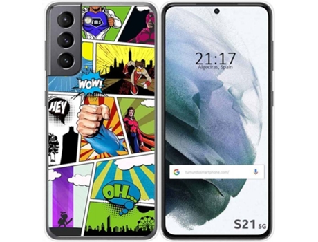 Carcasa Samsung Galaxy S21 5G TUMUNDOSMARTPHONE Comic Multicolor