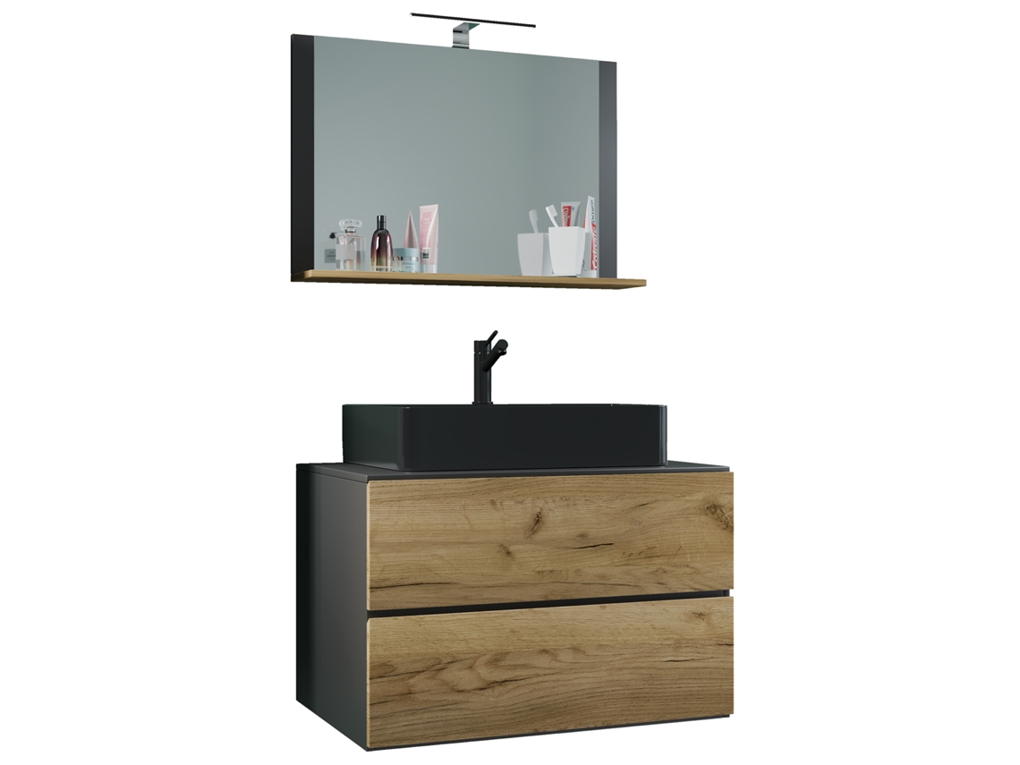 Mueble de baño de 3 piezas Legends 80 cm M Vcm