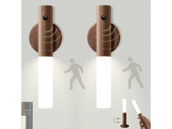 Lámpara de pared LED portátil inteligente con batería, luces magnéticas recargables con sensor de movimiento, luz nocturna para soluciones de iluminación.