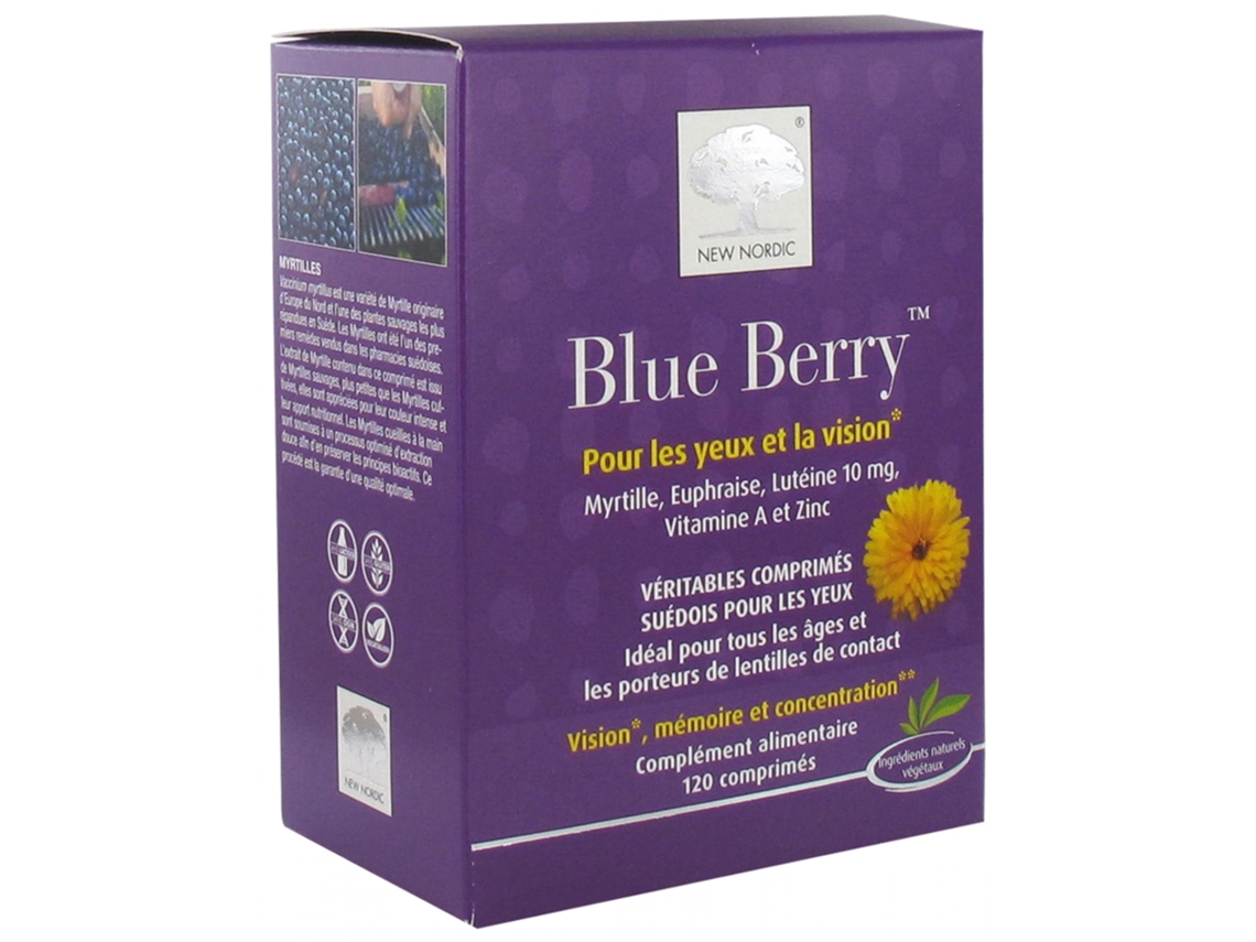 Blue Berry 120 Comprimidos NEW NORDIC