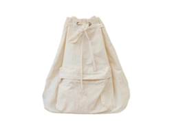 Mochila escolar unisex para portátil, fabricada en nylon, ideal para adolescentes y chicas, con gran capacidad y de color beige.
