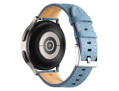 Correa de piel auténtica 22mm liberación rápida ajustable para Realme Watch 3/Huami Amazfit GTR 4/GTR 4 Pro - azul