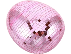 Bola de espejos facetada reflectante rosa para discoteca, 23x18x14,5 cm – Ideal para bodas.