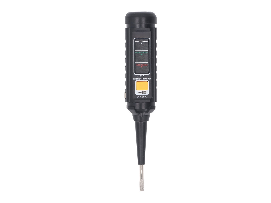 Detector De Voltaje Sin Contacto Con Luz Led Y Punta De Destornillador, 24-250v.