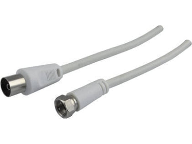Cable de Antena SCHWAIGER (Coaxial - 3 m - Blanco)