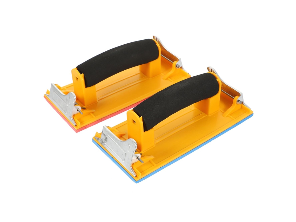 Soporte Manual Para Papel De Lija Con Mango Ergonómico Antideslizante, Juego De 2 Almohadillas De