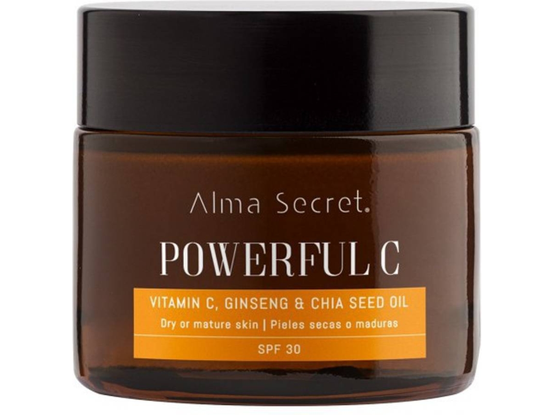 Crema Powerful C Antiedad Iluminadora - Vitamina C, Ginseng & Chía - Spf 30 - 50 Ml