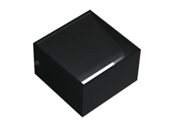 Luz de pared LED negra 8W (Ec. 64W) 4200K Dim. 100x100 mm HOROZ ELECTRIC