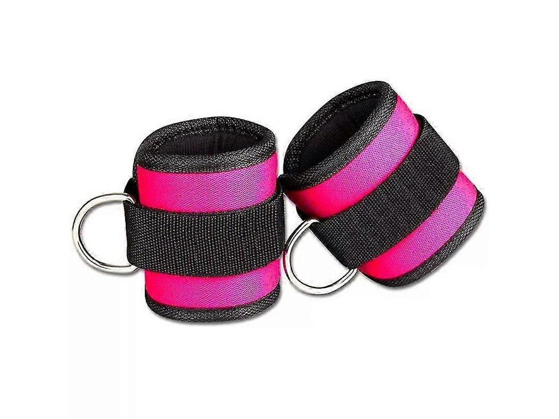 Omni-correa De Tobillo Con Cuerda Y Hebilla Para Ejercicios De Piernas, Cadera Y Musculación Equipo De Fitness Unisex Rosa Vermelha
