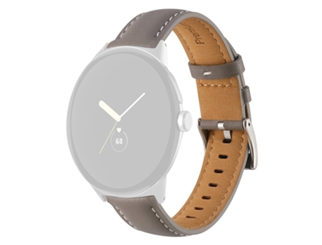 Correa de piel auténtica para Google Pixel Watch - gris marrón