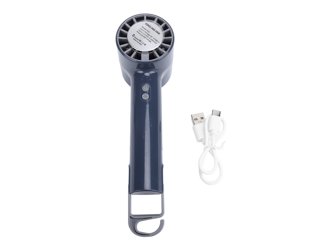 Ventilador de refrigeración portátil recargable por USB - Silencioso y frío - Azul marino