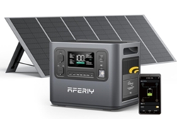 AFERIY 2400W 2048Wh Estación de Energía con Panel Solar 400W – Energía Estable para Hogar y Uso Prolongado