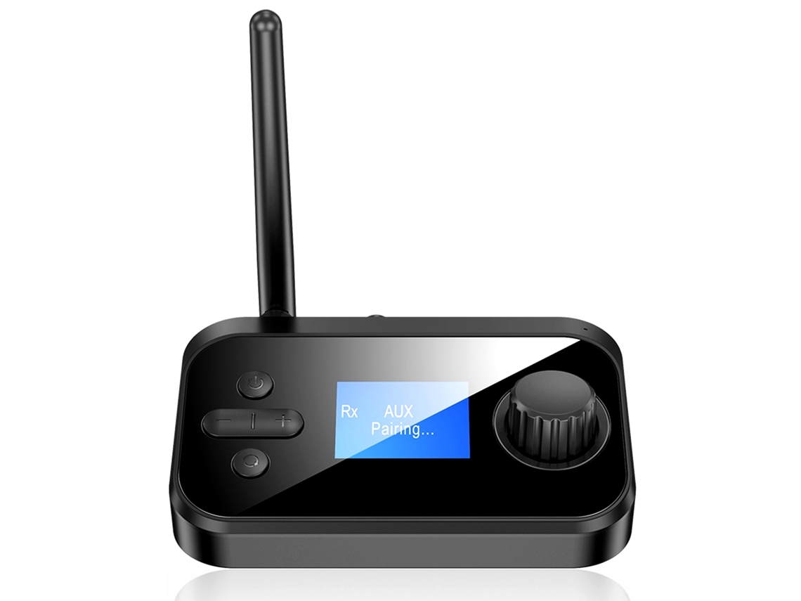 Adaptador De Audio Inalámbrico 2 En 1, Transmisor Y Receptor Con Pantalla Lcd Para Sistema De Altavoces De Tv.