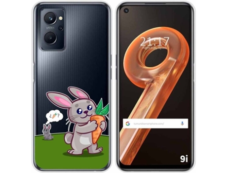 Carcasa Realme 9i TUMUNDOSMARTPHONE Dibujos Transparente Conejo Multicolor