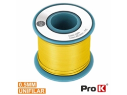Cable amarillo de una sola línea de 0,5 mm, rollo de 25 m PRO K
